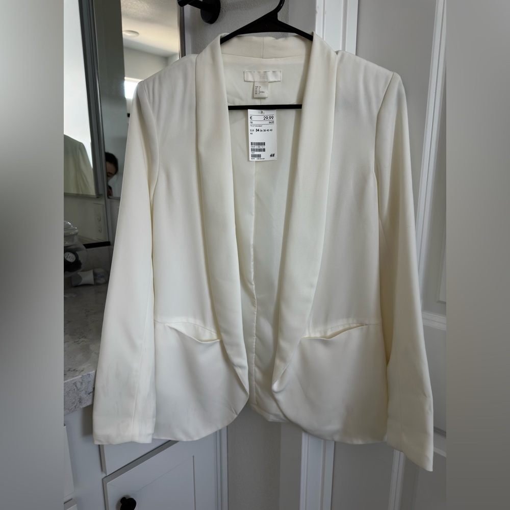 H&M Lighweight light ivory Blazer